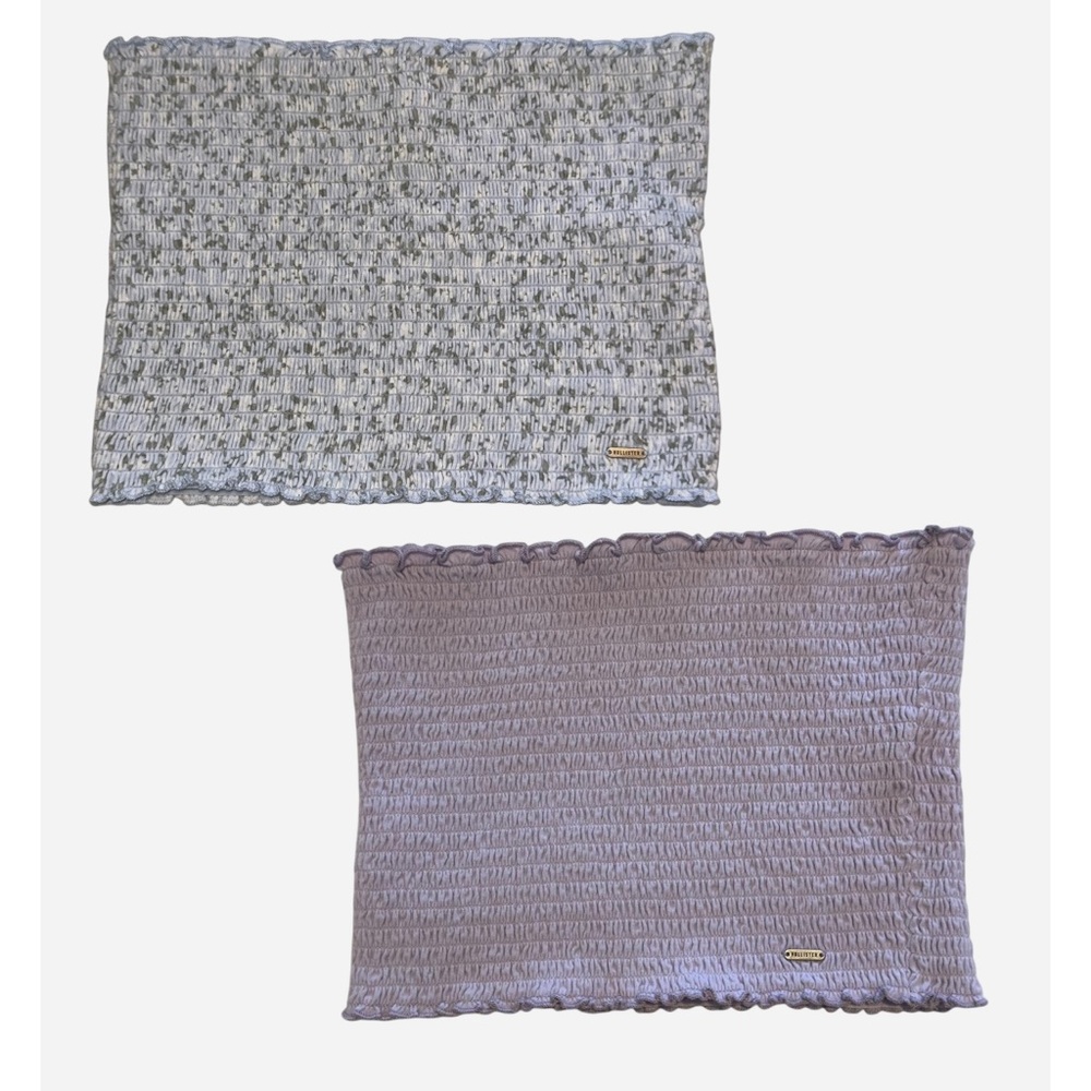 Smocked Tube Tops - Lavender and Heather Gray